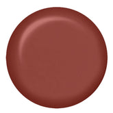 Swatch of IBD Rubber Gel Warm Pecan, a warm reddish-brown shade with a creamy gel texture.
